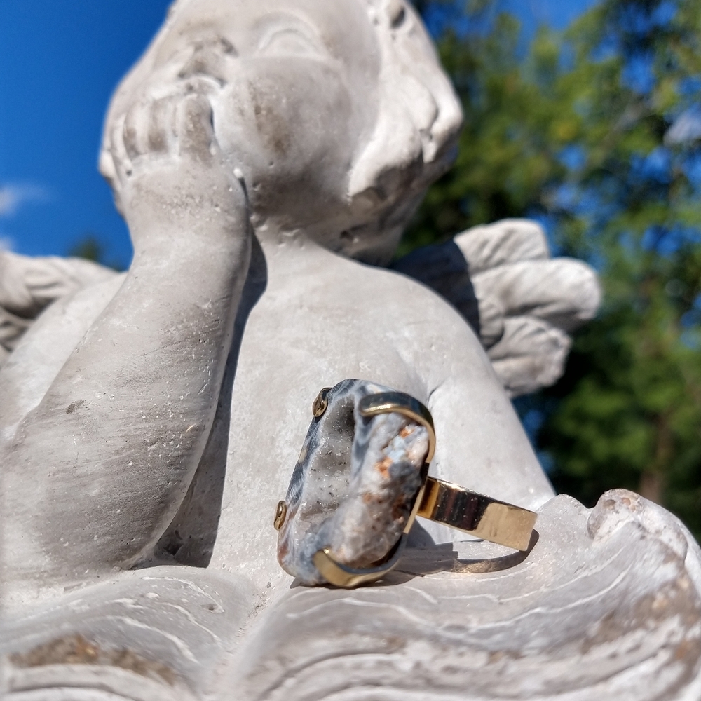 Druzy Agate Ring - image 3